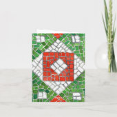 Weihnachtsnotecard / Vertikal Feiertagskarte (Rückseite)
