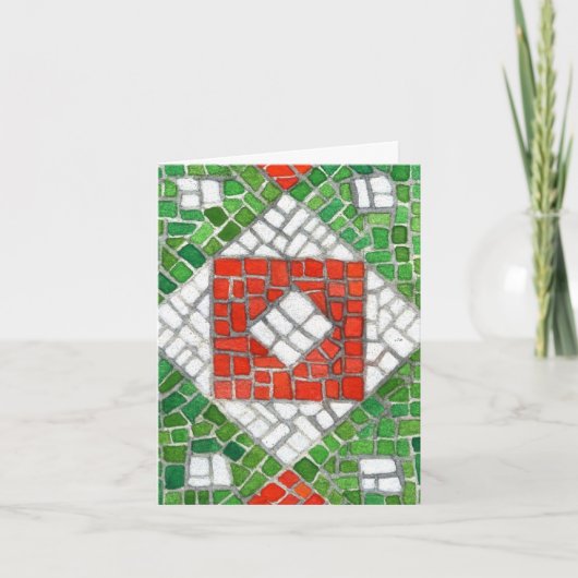 Weihnachtsnotecard / Vertikal Feiertagskarte (Vorderseite)