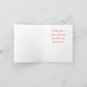 Weihnachtsnotecard / Vertikal Feiertagskarte (Innenseite)