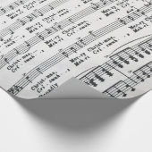 WeihnachtsNotenen-frohe Weihnachten Geschenkpapier (Ecke)