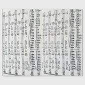 WeihnachtsNotenen-frohe Weihnachten Geschenkpapier (Flach)