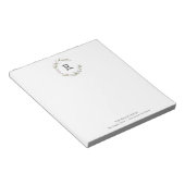 WeihnachtsNotepads Mit Monogramm Notizblock (angewinkelt)