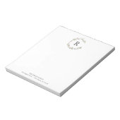 WeihnachtsNotepads Mit Monogramm Notizblock (Rotiert)