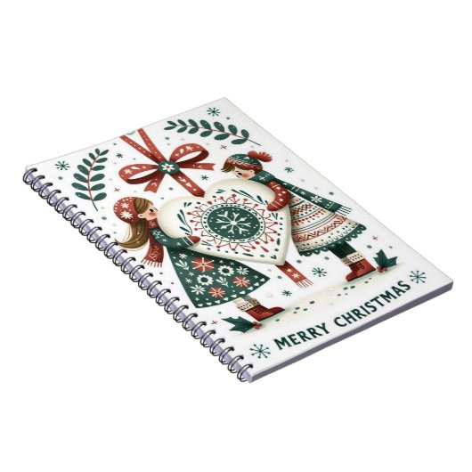 Weihnachtsnotizbuch Notizblock (Rechte Seite)