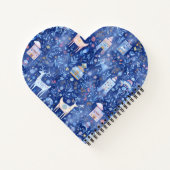 Weihnachtsnotizbuch – Whimsical Spiral Design Notizblock (Rückseite)