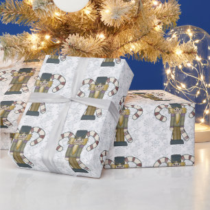 Weihnachtsnussknacker-Feiertags-Packpapier Geschenkpapier