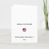 WEIHNACHTSnussknacker Feiertagskarte (Rückseite)