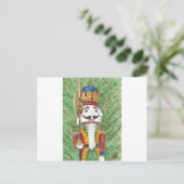 Weihnachtsnussknacker Feiertagspostkarte (Stehend Vorderseite)