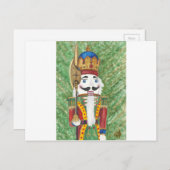 Weihnachtsnussknacker Feiertagspostkarte (Vorne/Hinten)