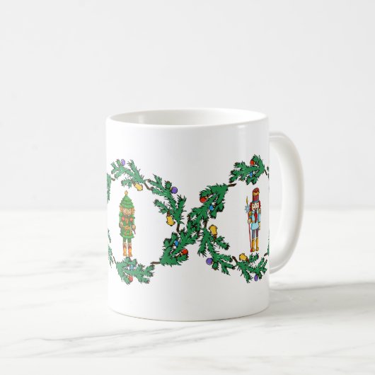 Weihnachtsnussknacker-Geist Kaffeetasse (VorderseiteRechts)