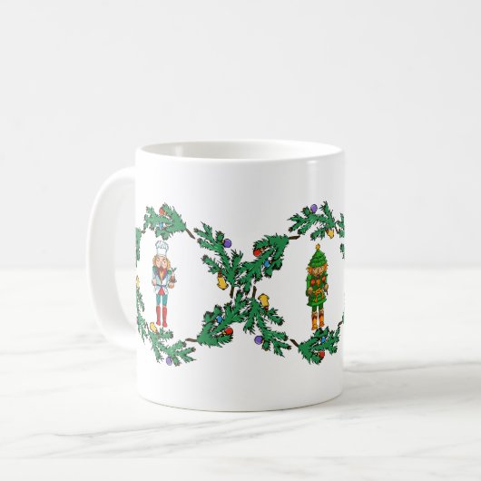 Weihnachtsnussknacker-Geist Kaffeetasse (Vorderseite Links)
