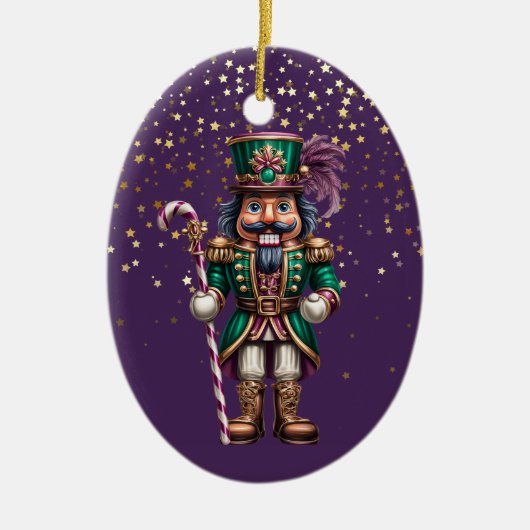 Weihnachtsnussknacker Keramik Ornament (Vorne)