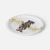 Weihnachtsnussknacker  pappteller (Schrägansicht)
