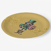 Weihnachtsnussknacker  pappteller (Schrägansicht)