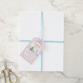 Weihnachtsnussknacker Rosa Schleife Geburtstag Dan Geschenkanhänger (Mit Garn)