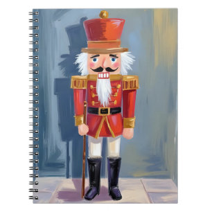 Weihnachtsnussknacker Roter Soldat Wasserfarbe Notizblock