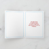 Weihnachtsnussknacker-Spielzeug-Soldaten Feiertagskarte (Innenseite)