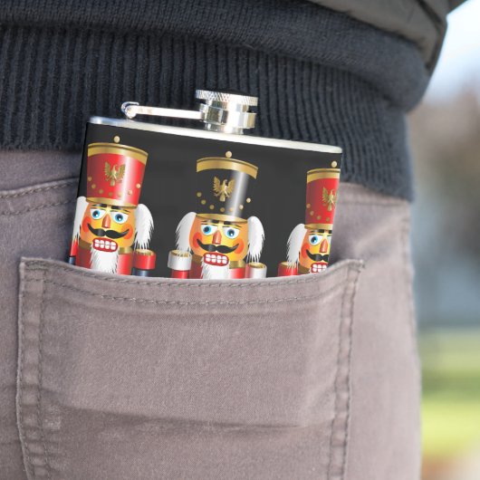 Weihnachtsnussknacker-Spielzeug-Soldaten Flachmann (Beispiel)