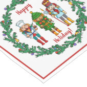 Weihnachtsnussknacker-Spielzeug-Soldaten Kurzer Tischläufer (Ecke)