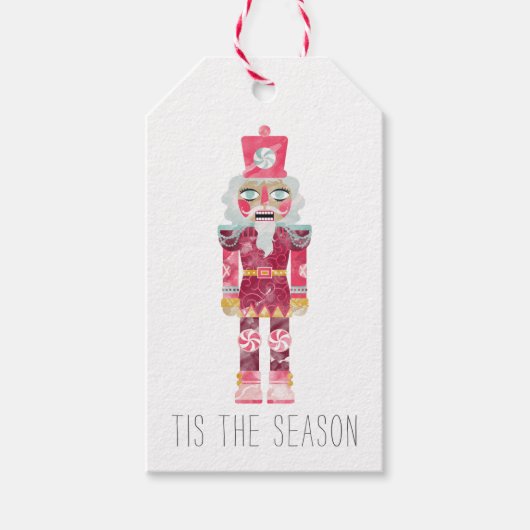Weihnachtsnussknacker Spielzeugsoldat Geschenkanhänger (Vorderseite)