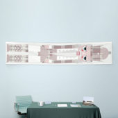 WeihnachtsNutcracker Flannel rosa Banner (Messeveranstaltung)