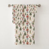 WeihnachtsNutcracker-Muster Badhandtuch Set (Insitu)