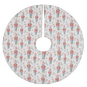 WeihnachtsNutcracker-Muster Polyester Weihnachtsbaumdecke (Vorderseite)