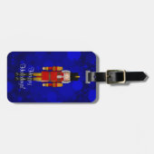 WeihnachtsNutcracker, Red-LUGGAGE BAG TAG Gepäckanhänger (Vorderseite horizontal)
