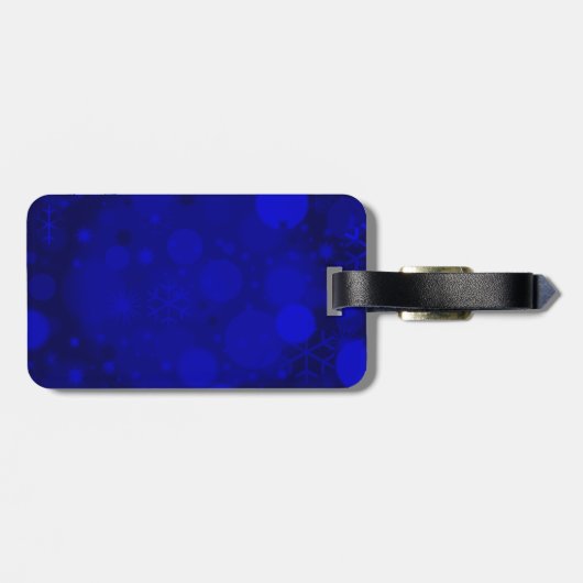 WeihnachtsNutcracker, Red-LUGGAGE BAG TAG Gepäckanhänger (Rückseite horizontal)