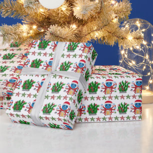 Weihnachtsoctopus Geschenkpapier