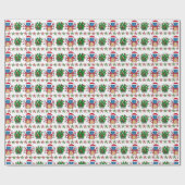 Weihnachtsoctopus Geschenkpapier (Flach)