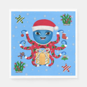 WeihnachtsOctopus Paper Napkin Serviette