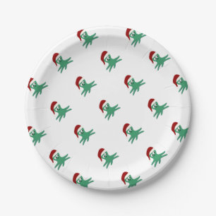Weihnachtsoctopus Pappteller