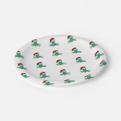 Weihnachtsoctopus Pappteller (Schrägansicht)