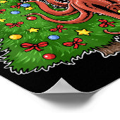 Weihnachtsoctopus Poster (Ecke)