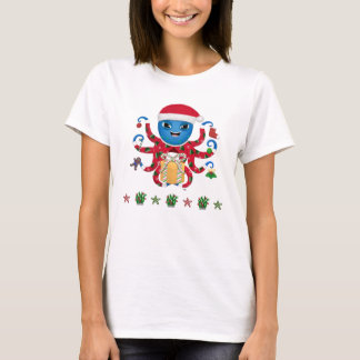 Weihnachtsoctopus T-Shirt