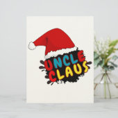 Weihnachtsonkel Claus Briefbogen (Stehend Vorderseite)