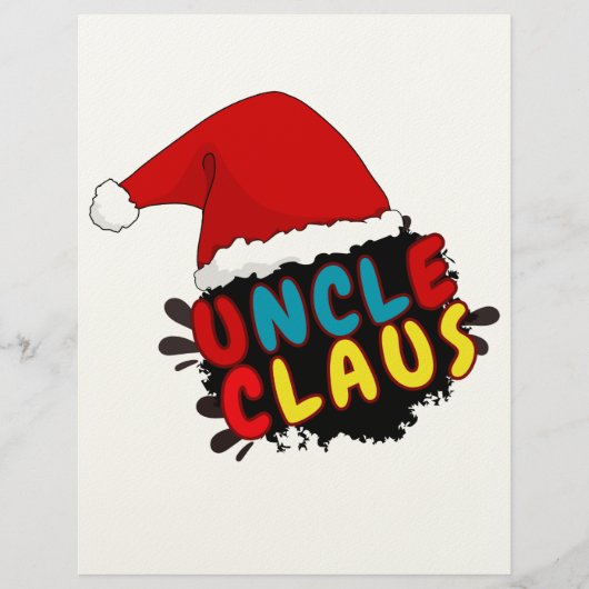 Weihnachtsonkel Claus Briefbogen (Vorderseite)