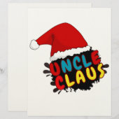 Weihnachtsonkel Claus Briefbogen (Vorne/Hinten)