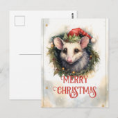 Weihnachtsopossum Farbe Postkarte (Vorne/Hinten)