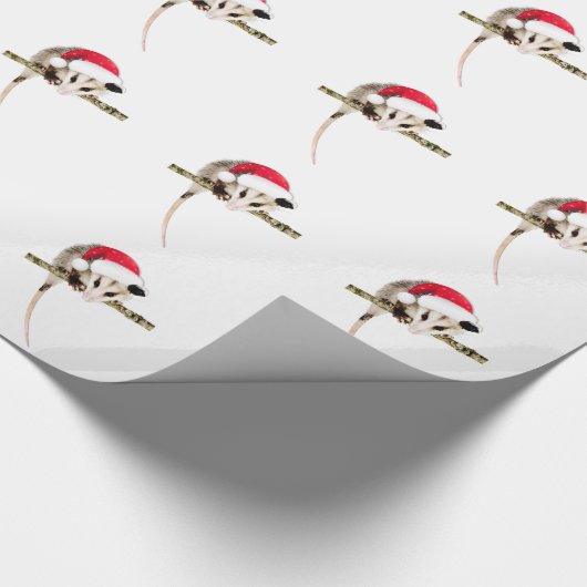 Weihnachtsopossum-Packpapier Geschenkpapier (Ecke)