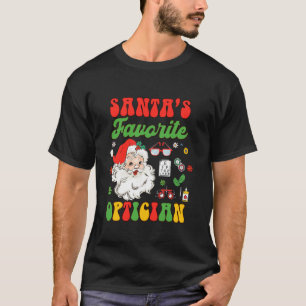 Weihnachtsoptischer Optometrie Santa s Favorite Op T-Shirt
