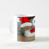 Weihnachtsorange Tabby-Katze Kaffeetasse (Vorderseite Links)