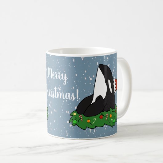 Weihnachtsorca Kaffeetasse (VorderseiteRechts)
