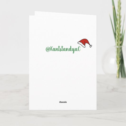 Weihnachtsorca Karte (Rückseite)