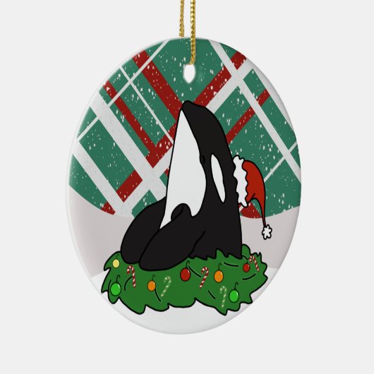 Weihnachtsorca Keramik Ornament (Rechts)