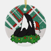 Weihnachtsorca Keramik Ornament (Vorne)