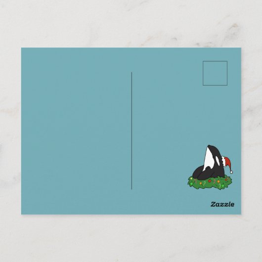 Weihnachtsorca Postkarte (Rückseite)