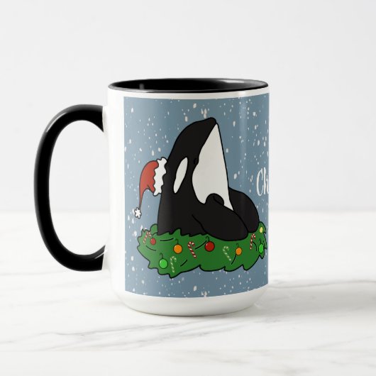 Weihnachtsorca Tasse (Links)