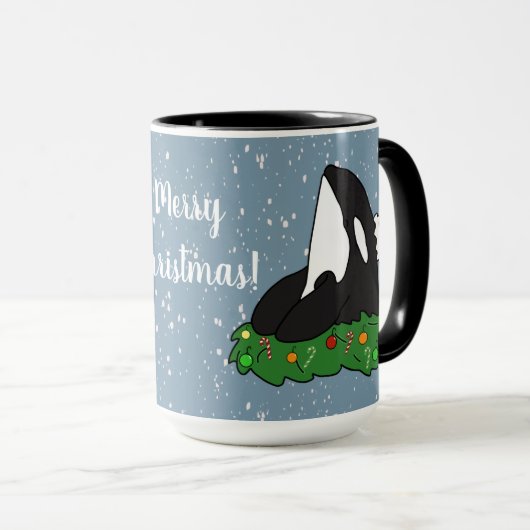 Weihnachtsorca Tasse (VorderseiteRechts)